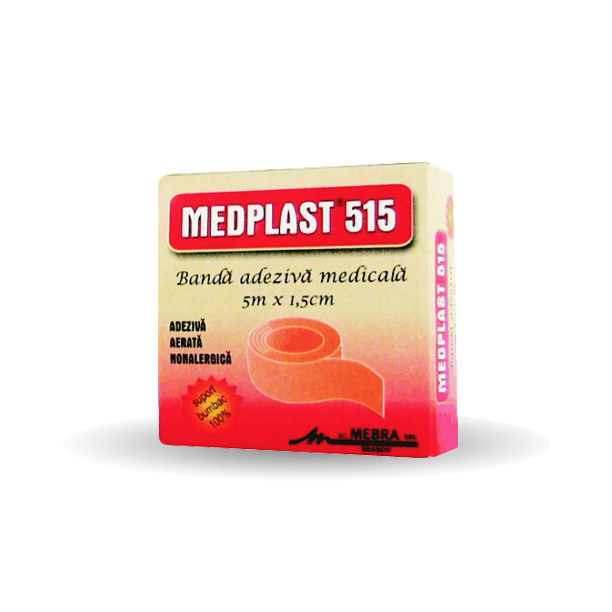 MEDPLAST 515  bandă adezivă (1.5cm*5m)